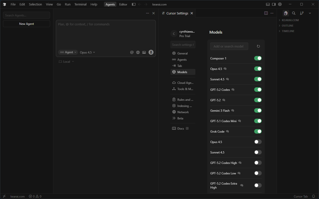 Cursor AI Supported Models